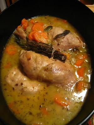 Lapin ou poulet à la bière «La Blonde parfaite» et au beurre de pommes