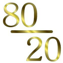 les 20/80 de Pareto ...merci Wilfried !