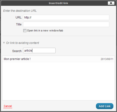 WordPress : Comment améliorer les résultats de recherche des liens internes ? Wordpress
