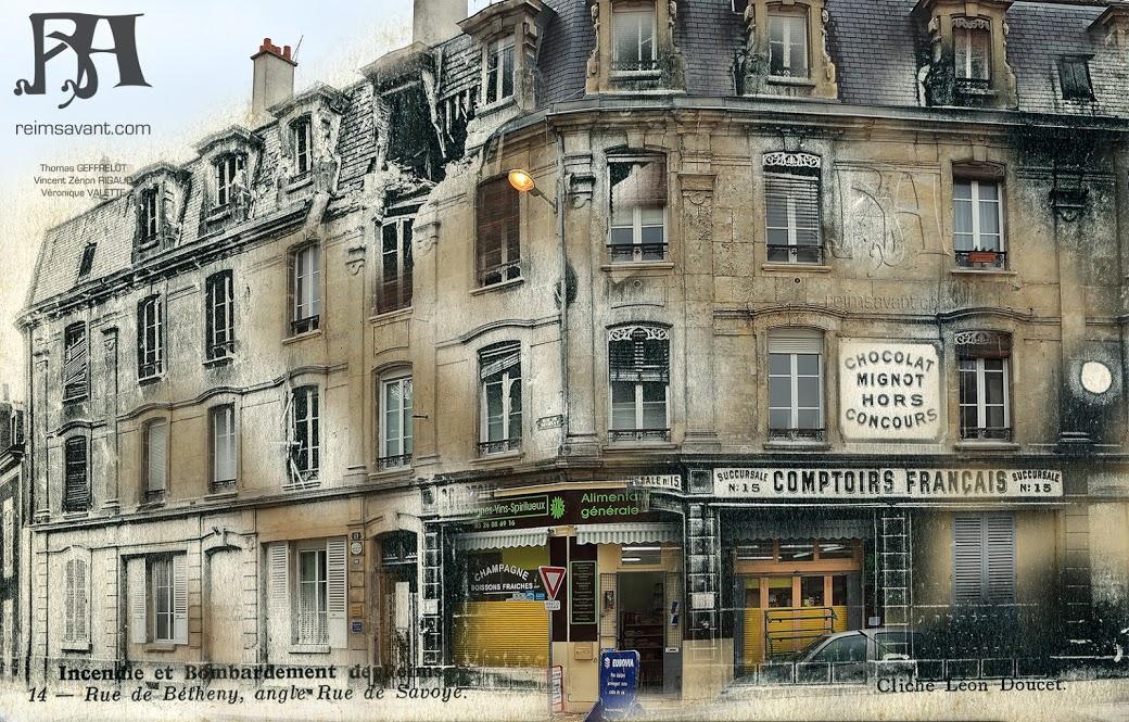 Succursale n°15 des Comptoirs Français, rue Camille Lenoir, 1ère guerre mondiale.