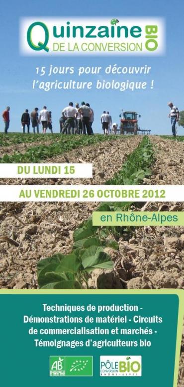 Rhône-Alpes : 15 jours pour découvrir l'agriculture biologique