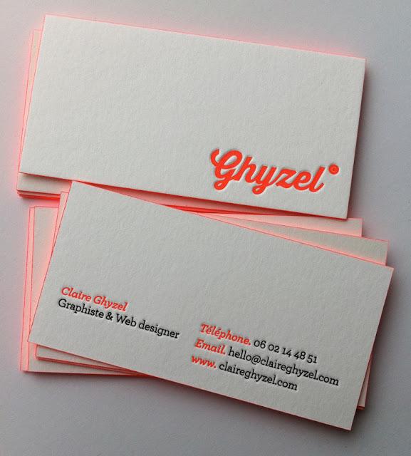 Business card # impression typographique