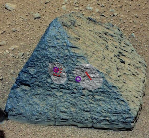 De la roche volcanique sur Mars