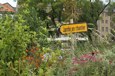 Metz : Le jardin en travaux