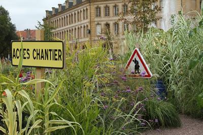 Metz : Le jardin en travaux