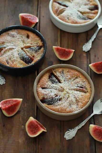 Gratins de poires et figues à la crème de noisettes