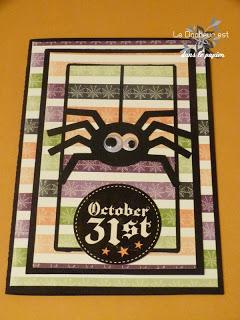 La petite araignée (carte d'alloween n°1)