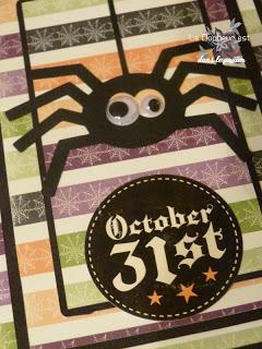 La petite araignée (carte d'alloween n°1)
