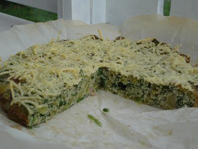 Quiche sans pâte aux verdures