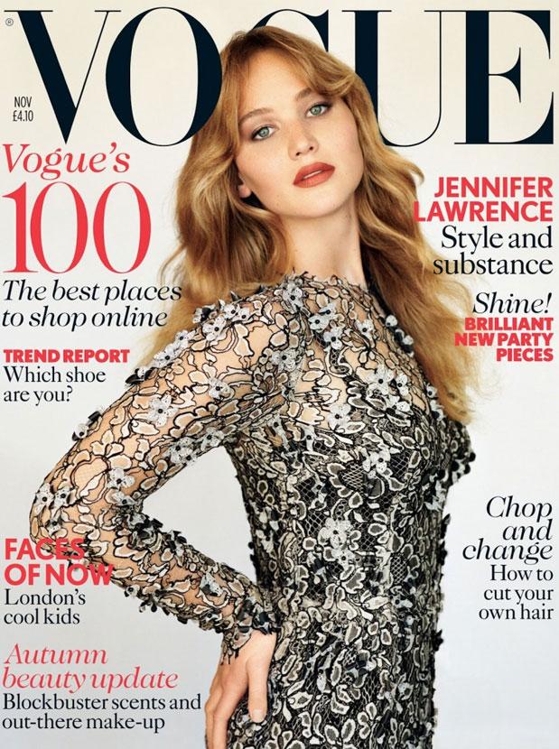 L’héroïne de la semaine : Jennifer Lawrence en couverture de Vogue