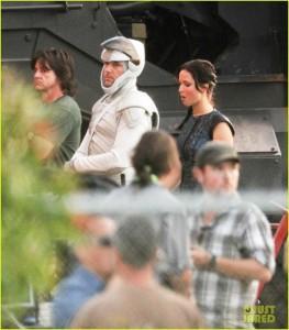 Jennifer Lawrence sur le tournage de Hunger Games 2