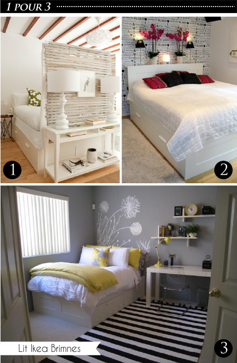 {1 pour 3 } 1 lit, 3 chambres | Ikea Brimnes