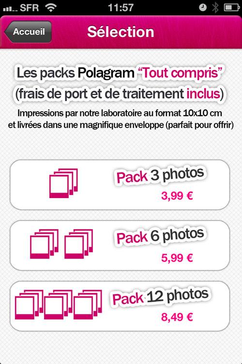 Polagram, une appli pour imprimer et recevoir ses photos