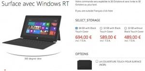 Le prix de la Microsoft Surface dévoilée