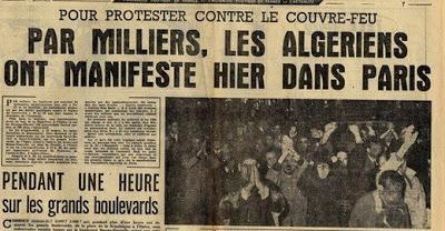 17 octobre 1961 : jour du souvenir