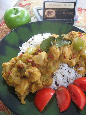 Curry de poulet en salsa verde (tomates vertes)