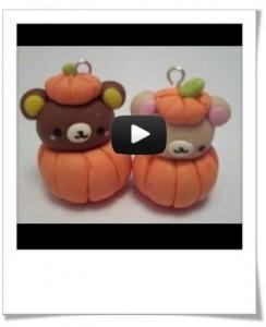 Rilakkuma citrouille fimo