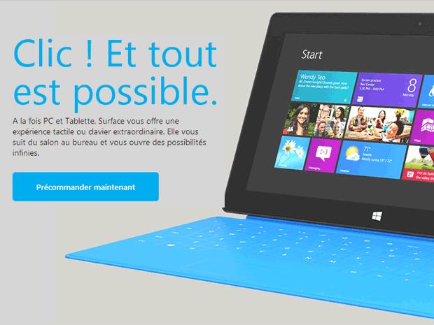 Microsoft Surface : Attention aux caractéristiques de la version RT!