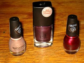 Derniers achats ELF et SINFUL COLORS !
