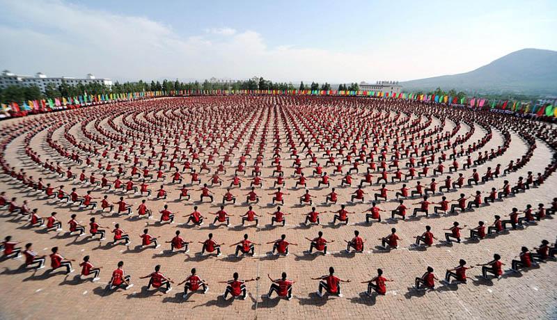 Restons zen !
Une séance de kung-fu en Chine .

Photograph by China Foto Press