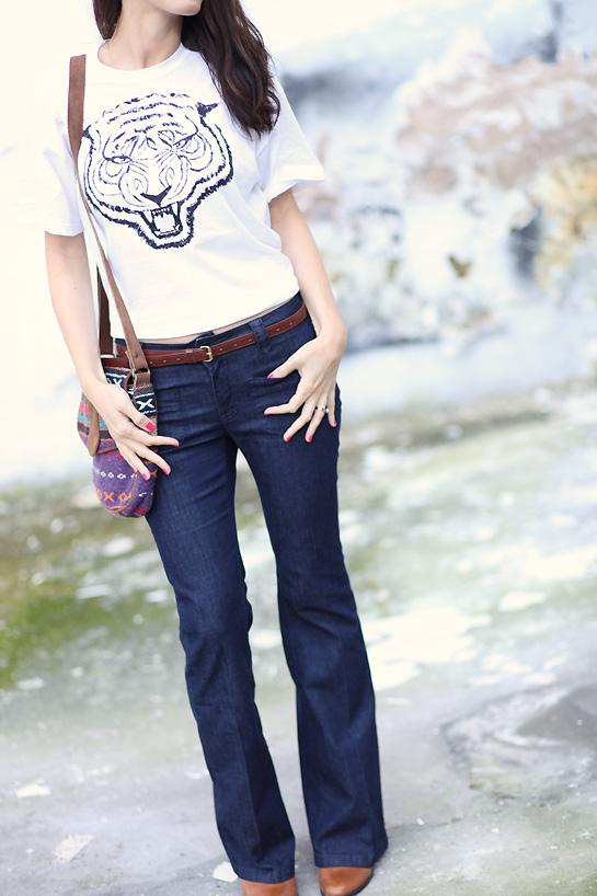 denim flare1 Pant transition