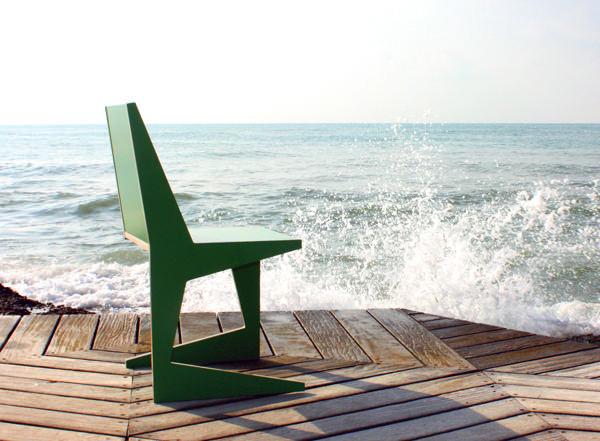 Kandinsky la chaise ambidextre par Tresenvespa Studio