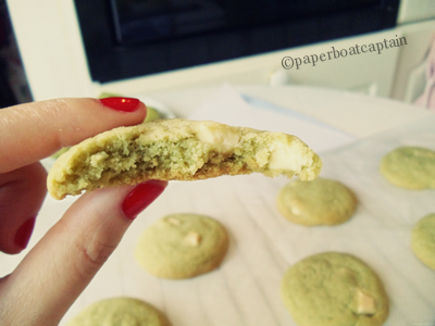 Cookies à la pistache et au chocolat blanc