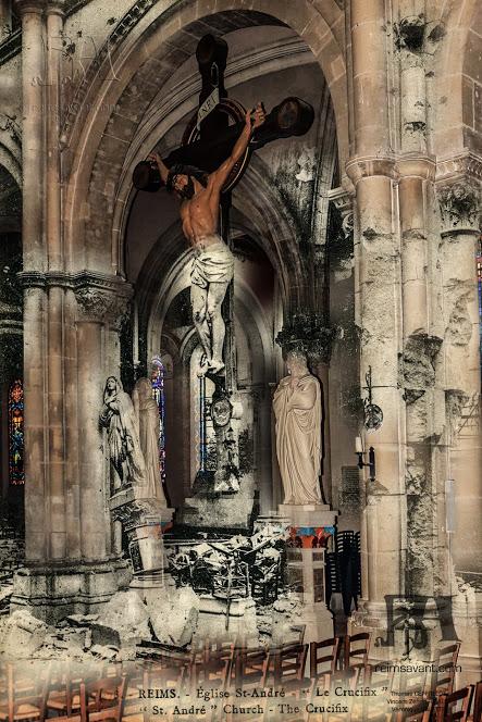 Crucifix de l'église Saint André, rue Jean Jaures, grande guerre - 2012