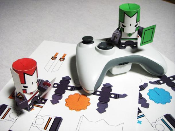 Castle Crashers Papercraft (x 4)