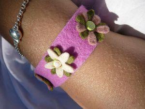 bracelet en feutrine kit loisir creatif enfant craft for kids