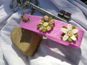bracelet en feutrine kit loisir creatif enfant craft for kids bijou sac bijou clé
