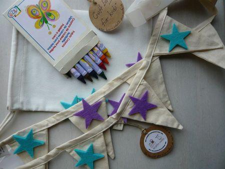 créatifs enfant guirlandes étoiles feutrine