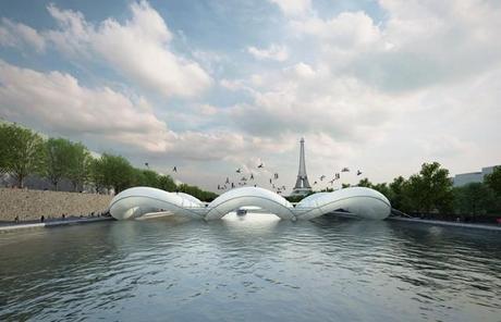 Trampoline bridge in paris by AZC Trampoline bridge in paris by AZC
