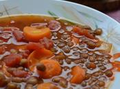 Soupe lentilles carottes