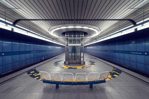 Le métro de Munich par Frank Nick - Photographie