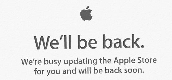 L'Apple Store en ligne est fermé...