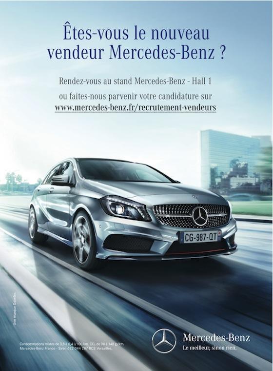 Etes-vous le nouveau vendeur Mercedes-Benz ?