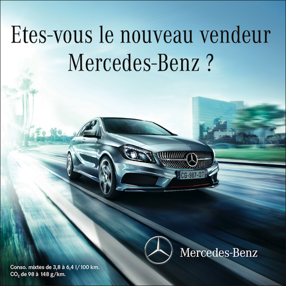 Etes-vous le nouveau vendeur Mercedes-Benz ?