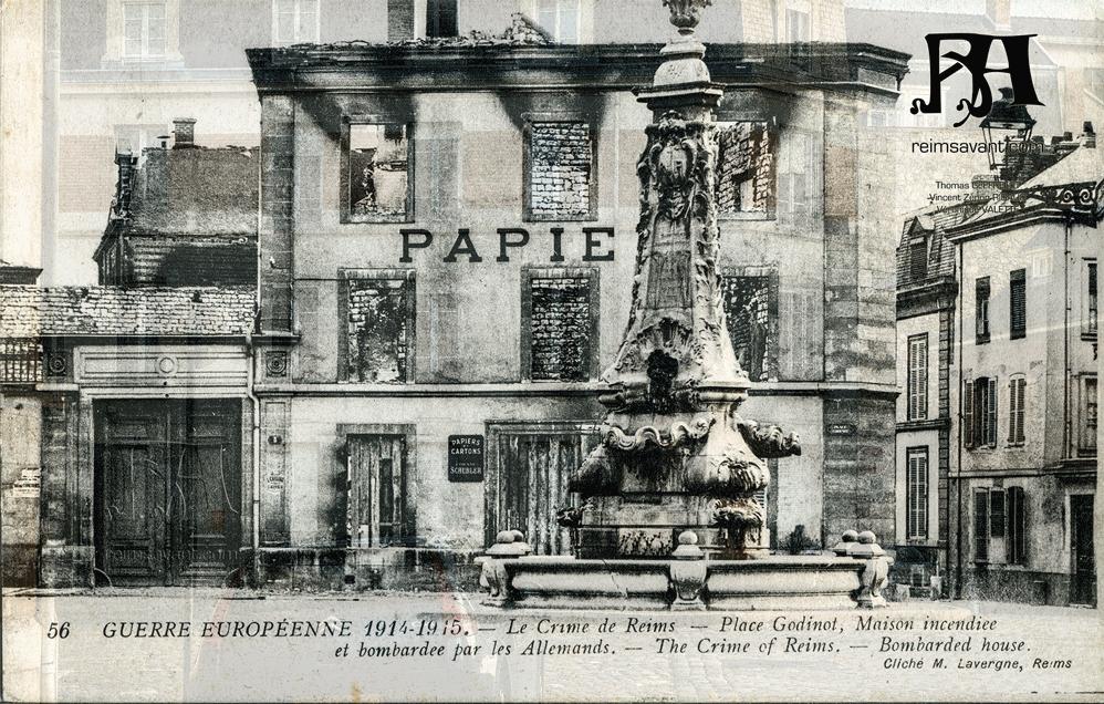 la fontaine Godinot en 1915 - 2012