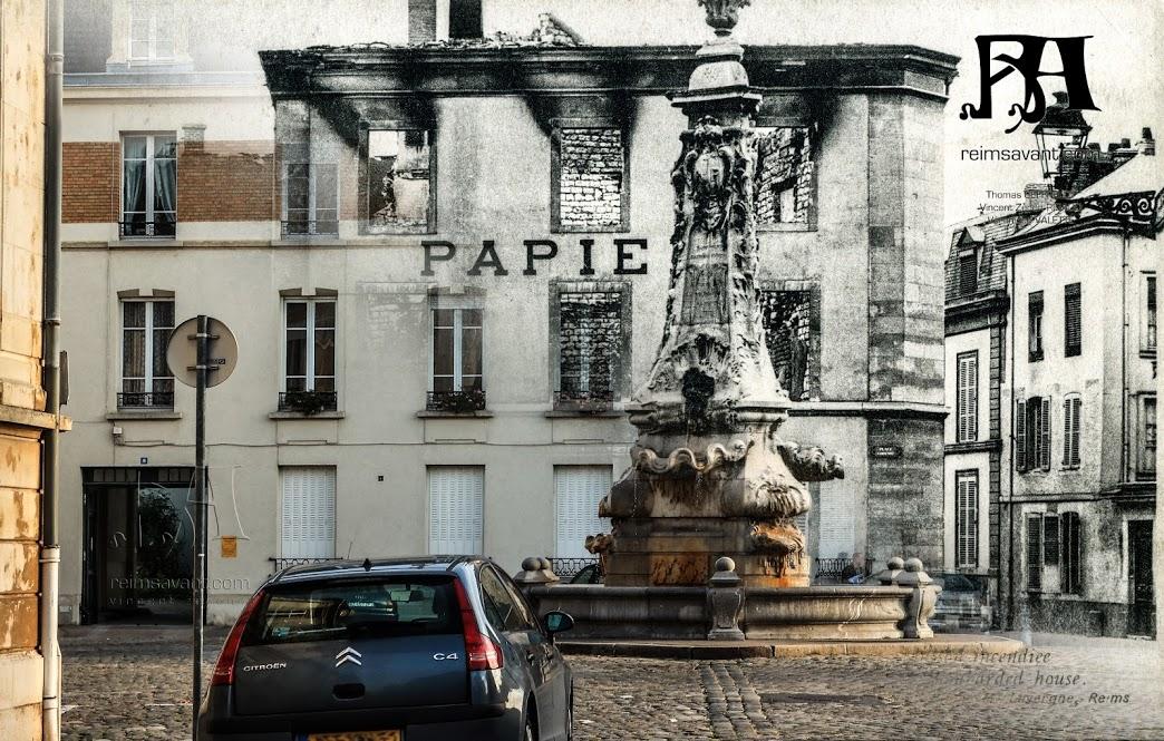 la fontaine Godinot en 1915 - 2012
