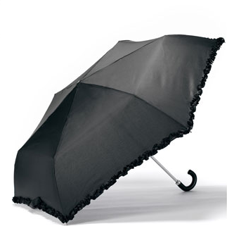 Parapluie avec petite poignée crochet noir 23,5€