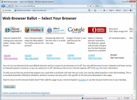 Windows 8 : Le ballotscreen en question