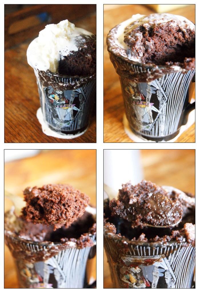 Chocolate mug cake ( du plaisir en moins de 5 minutes)