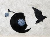 silhouettes chauves-souris oiseaux avec vinyles, Kesa Lyon Street