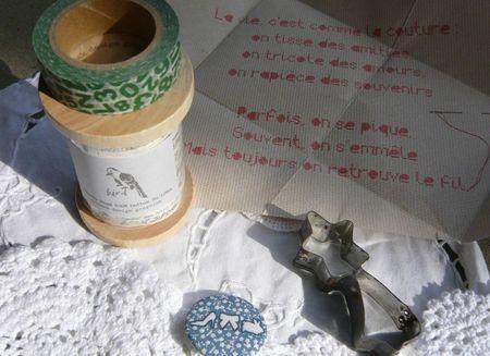 Jolies choses ruban masking tape math emporte piece etoiles badge lovely tape