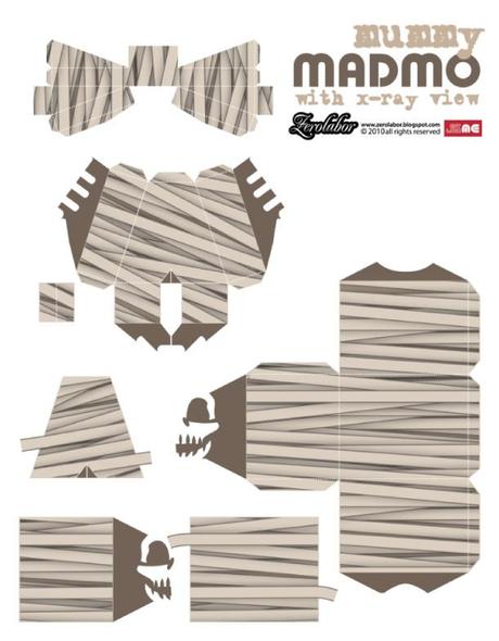 Blog_Paper_Toy_papertoy_Madmo_Mummy_template_preview Mummy Madmo with X-Ray view!