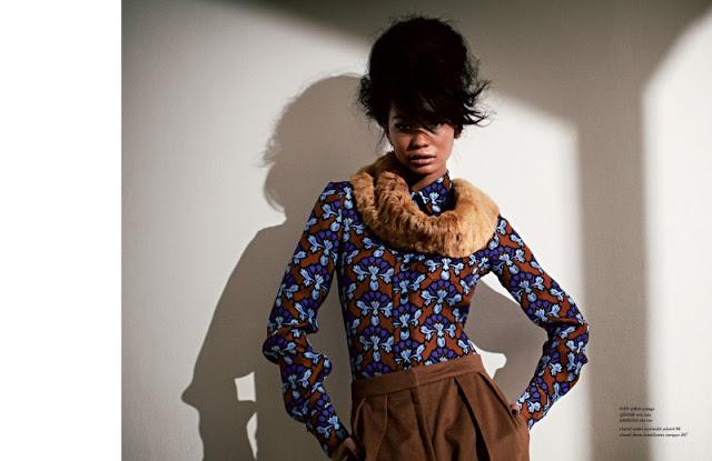 Chanel Iman ou le rétro glam style  dans Xoxo  The mag (nov 2012)