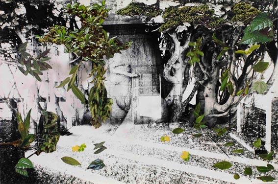 Collage by Penelope Slinger at the Riflemaker Contemporary Art Gallery