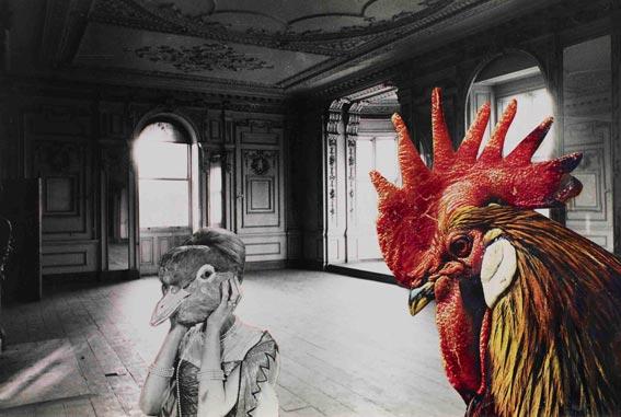 Collage by Penelope Slinger at the Riflemaker Contemporary Art Gallery