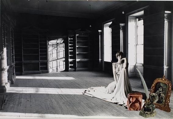 Collage by Penelope Slinger at the Riflemaker Contemporary Art Gallery